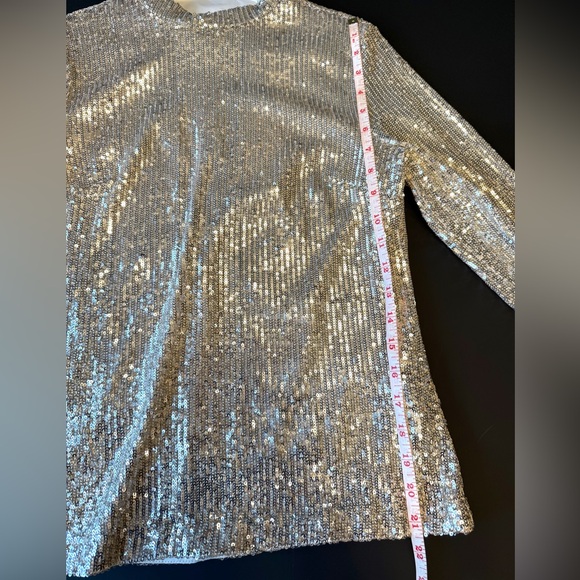 NWT Endless Rose Silver Sequin Glam Top - Gorgeous!! - Picture 8 of 9